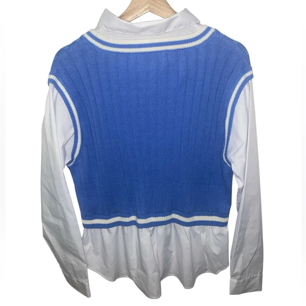 FRANCESCA’S Sandra Twofer Cable Knit
Sweater Vest - Picture 4 of 6